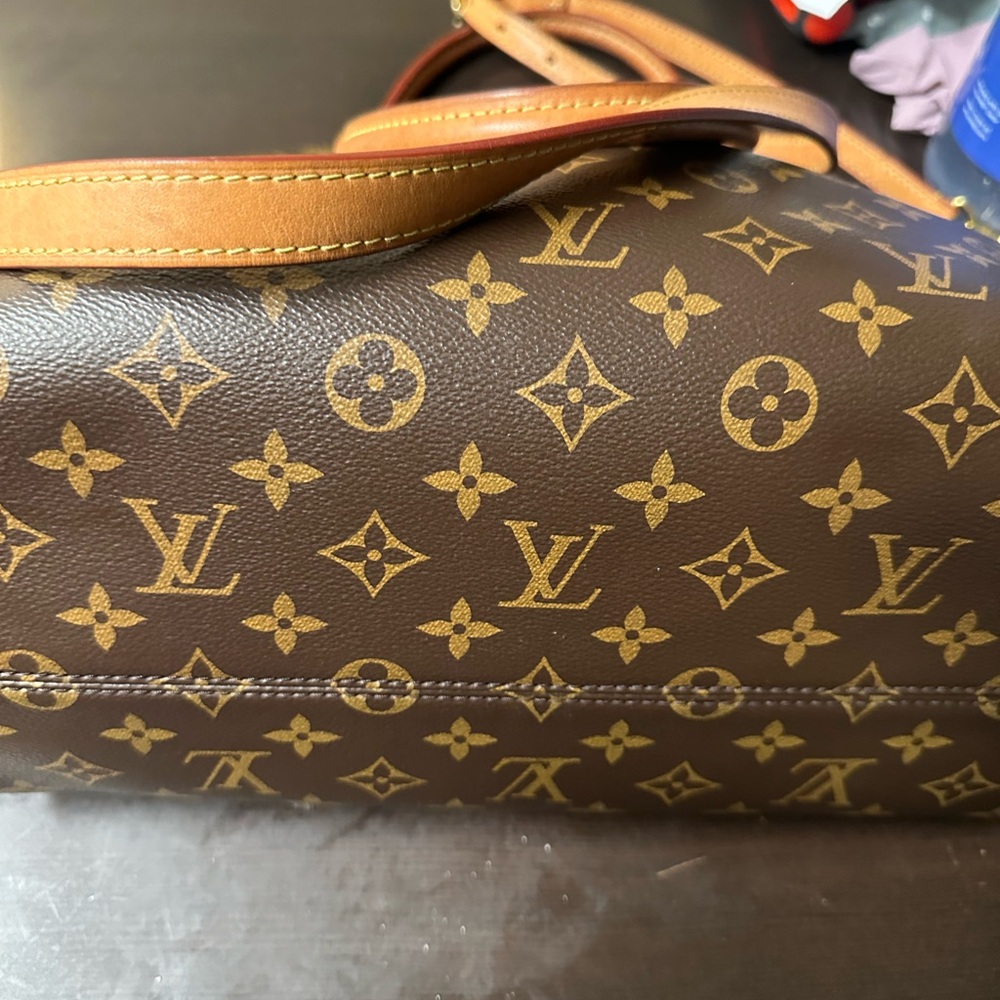 Louis Vuitton Boetie Zipped Tote Monogram Canvas MM Brown